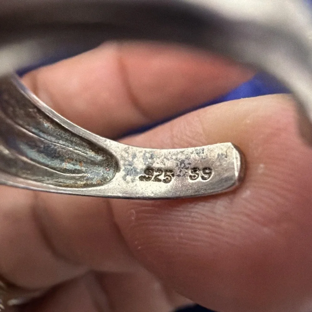 Vintage Motor Harley Davidson 925 Sterling Silver Bar an Shield Logo Ring